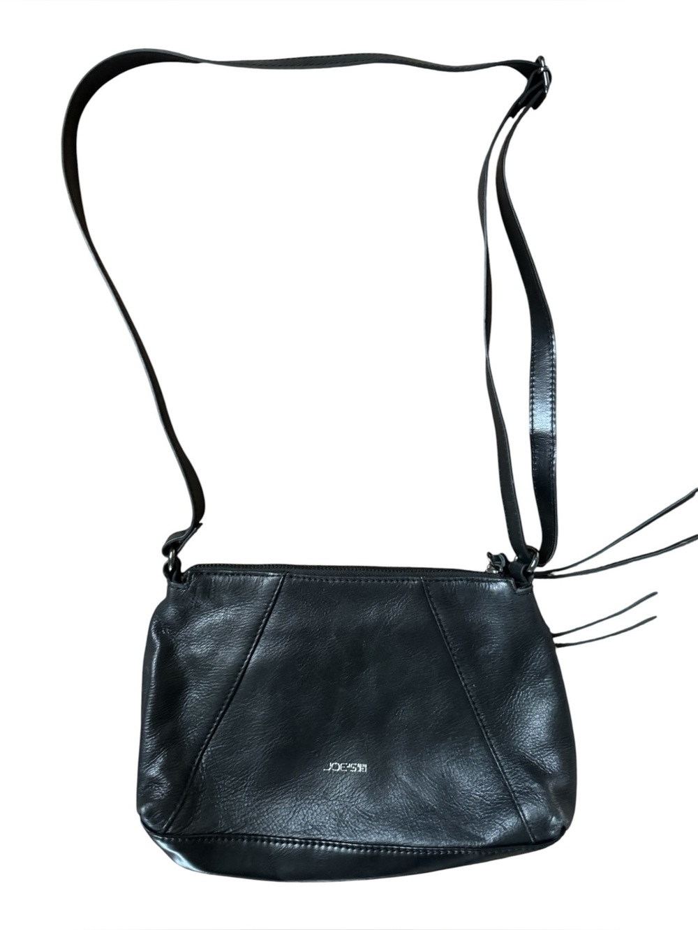 Joe's Jeans Black Leather Crossbody Shoulder Bag